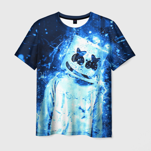 Мужская футболка 3D Marshmello Фото 01 Мужская футболка 3D Marshmello Фото 01