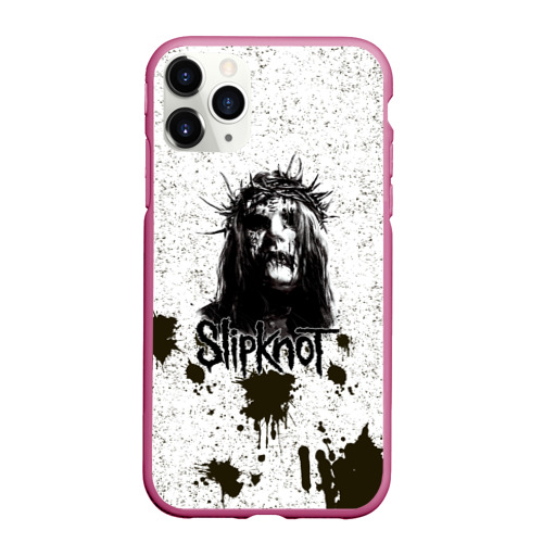 Чехол для iPhone 11 Pro матовый Slipknot, цвет малиновый