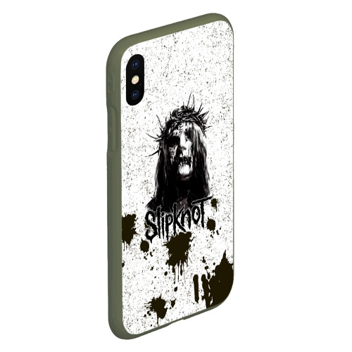 Чехол для iPhone XS Max матовый Slipknot, цвет темно-зеленый - фото 3