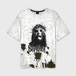 Женская футболка oversize 3D Slipknot