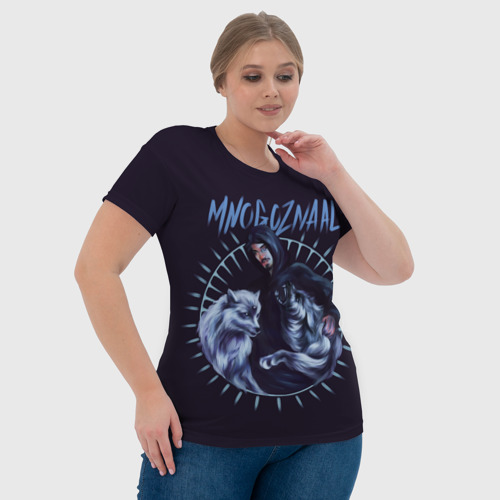 Женская футболка 3D Mnogoznaal, цвет 3D печать - фото 6