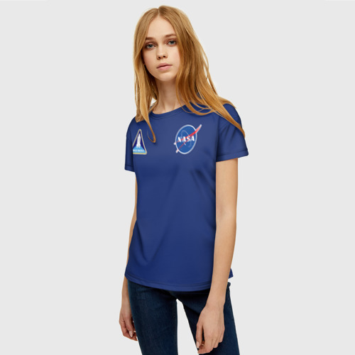Женская футболка 3D NASA, цвет 3D печать - фото 3