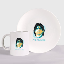 Набор: тарелка + кружка Марадона