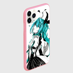 Чехол для iPhone 11 Pro Max матовый Акварель Mika Hatsune - фото 2