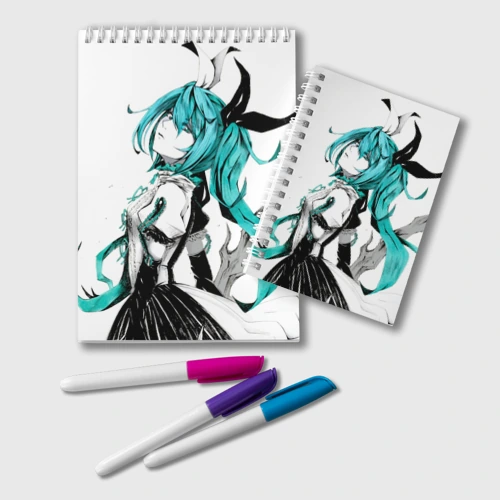 Блокнот Акварель Mika Hatsune