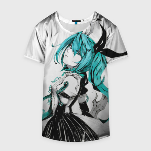 Накидка на куртку 3D Акварель Mika Hatsune, цвет 3D печать - фото 4