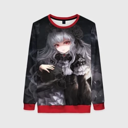 Женский свитшот 3D Темная Хатсуне Мику