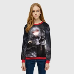 Женский свитшот 3D Темная Хатсуне Мику - фото 2