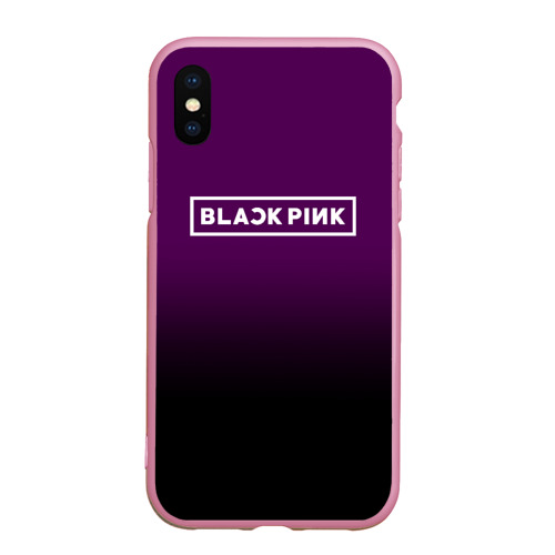 Чехол для iPhone XS Max матовый Blackpink, цвет розовый