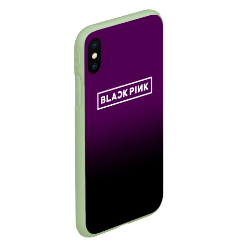 Чехол для iPhone XS Max матовый Blackpink, цвет салатовый - фото 3
