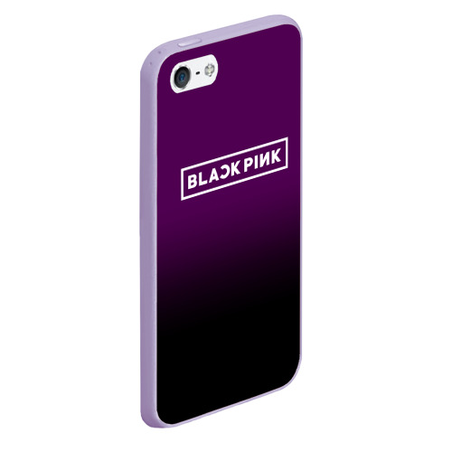 Чехол для iPhone 5/5S матовый Blackpink, цвет светло-сиреневый - фото 3