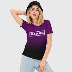 Женская футболка 3D Slim Blackpink - фото 2