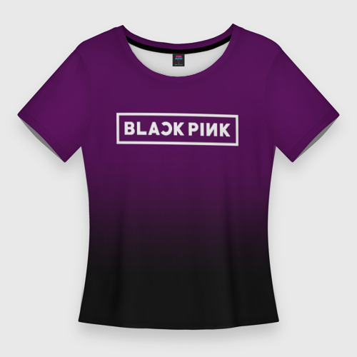 Женская футболка 3D Slim Blackpink, цвет 3D печать