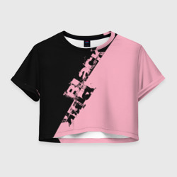 Женская футболка Crop-top 3D Blackpink блекпинк