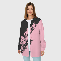 Женская рубашка oversize 3D Blackpink блекпинк - фото 2