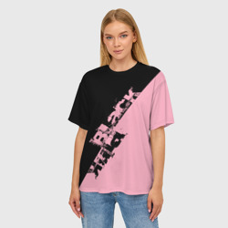 Женская футболка oversize 3D Blackpink блекпинк - фото 2