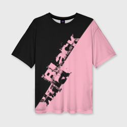 Женская футболка oversize 3D Blackpink блекпинк