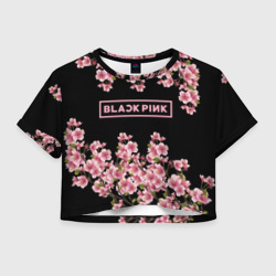 Женская футболка Crop-top 3D Blackpink Sakura