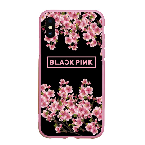 Чехол для iPhone XS Max матовый Blackpink Sakura, цвет розовый