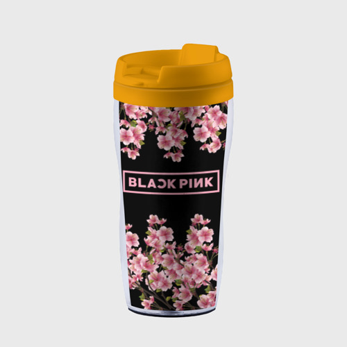Термокружка-непроливайка Blackpink Sakura, цвет желтый
