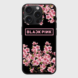Чехол силиконовый для Apple iPhone 15 Pro матовый Blackpink Sakura