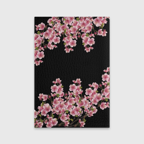 Обложка для паспорта матовая кожа Blackpink Sakura, цвет черный - фото 2