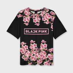 Женская футболка oversize 3D Blackpink Sakura