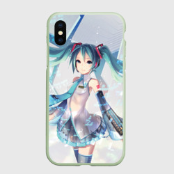 Чехол для iPhone XS Max матовый Сияние Мика Хацуне