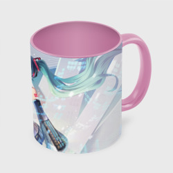 Кружка с полной запечаткой Сияние Мика Хацуне