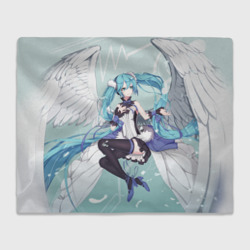 Плед 3D Хацунэ Мику с ангельскими крыльями