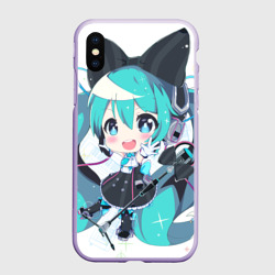 Чехол для iPhone XS Max матовый Взрывная Мику