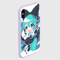 Чехол для iPhone XS Max матовый Взрывная Мику - фото 2