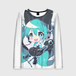 Женский лонгслив 3D Взрывная Мику