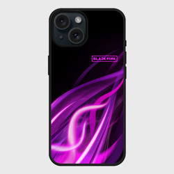 Чехол силиконовый для Apple iPhone 15 матовый Blackpink