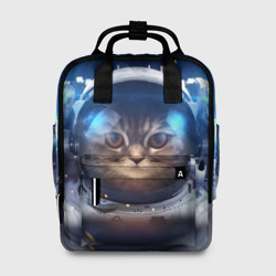 Женский рюкзак 3D Кот астронавт