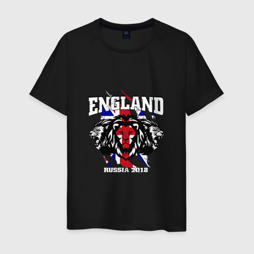 Мужская футболка хлопок England, цвет черный