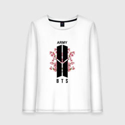 Женский лонгслив хлопок BTS army