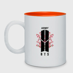 Кружка двухцветная BTS army