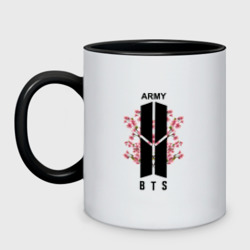 Кружка двухцветная BTS army