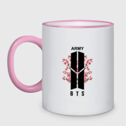 Кружка двухцветная BTS army