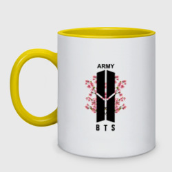 Кружка двухцветная BTS army