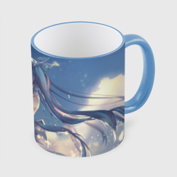 Кружка с полной запечаткой Печальная Хатсуне Мику