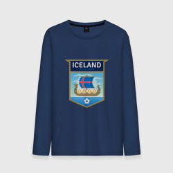 Мужской лонгслив хлопок Футбол - Исландия