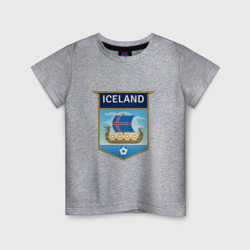 Детская футболка хлопок Футбол - Исландия
