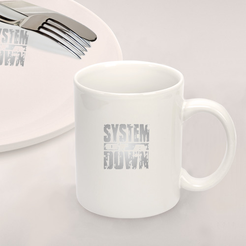 Набор: тарелка + кружка System of a Down - фото 2