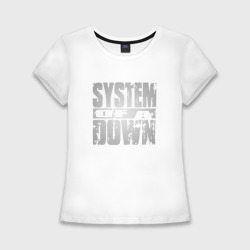 Женская футболка хлопок Slim System of a Down