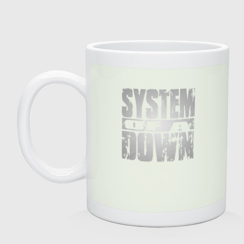 Кружка керамическая System of a Down, цвет фосфор