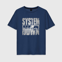 Женская футболка хлопок Oversize System of a Down