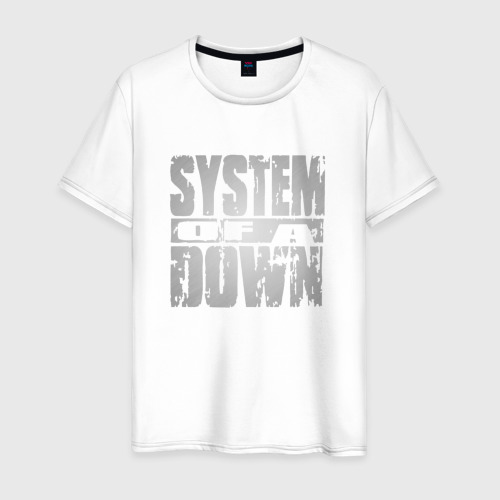 Мужская футболка из хлопка с принтом System of a Down, вид спереди №1