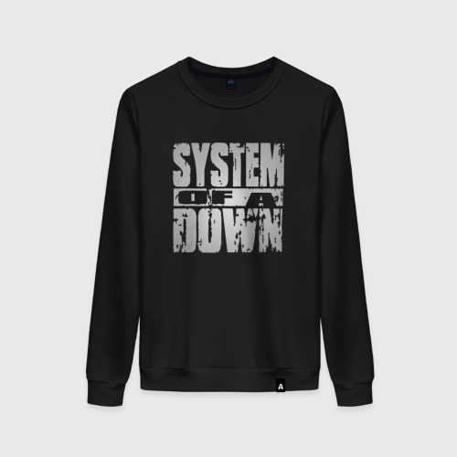 Женский свитшот хлопок System of a Down, цвет черный